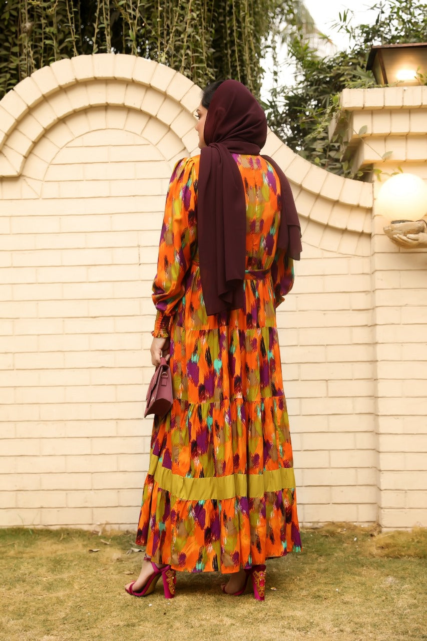 Brush Strokes - Orange - Eshaal Mishkaat