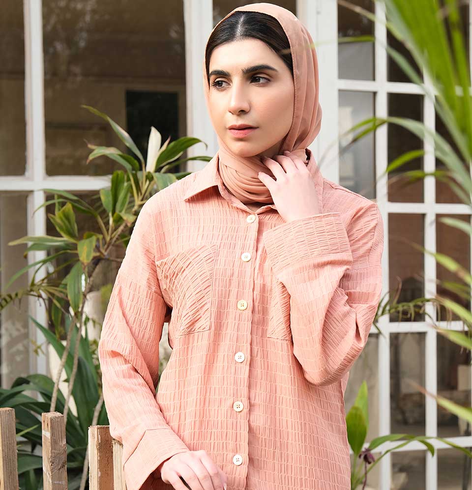 Peachy Affair Co-ord Set - Eshaal Mishkaat