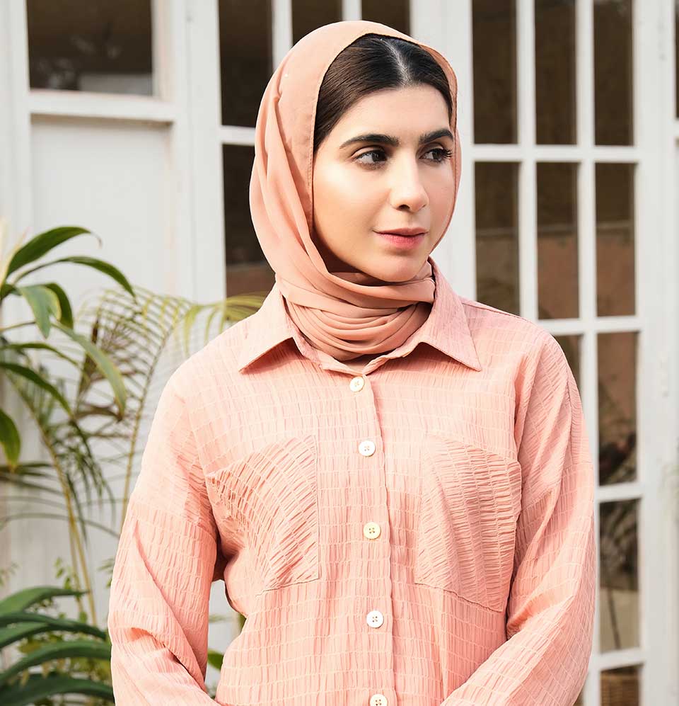 Peachy Affair Co-ord Set - Eshaal Mishkaat