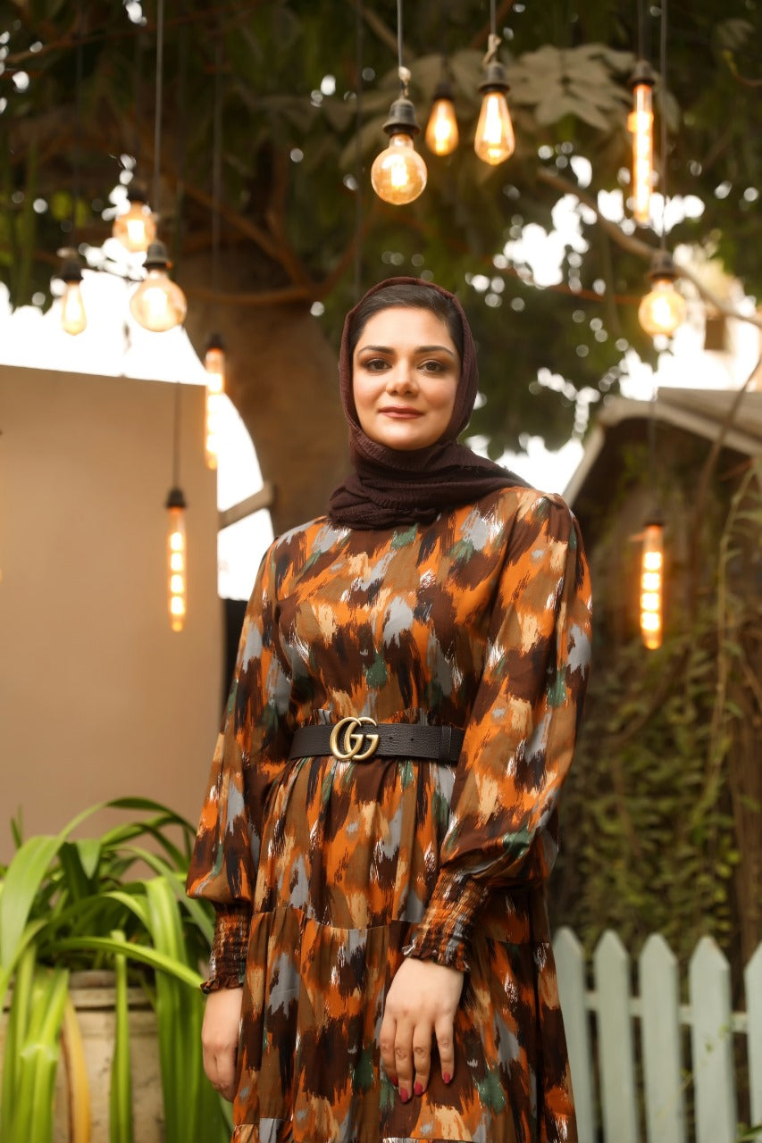 Brush Strokes - Brown - Eshaal Mishkaat