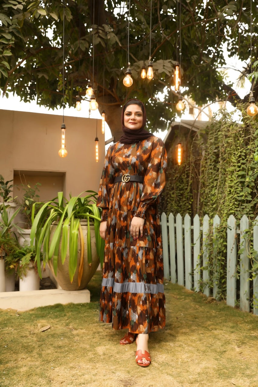 Brush Strokes - Brown - Eshaal Mishkaat