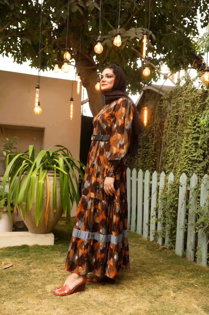 Brush Strokes - Brown - Eshaal Mishkaat