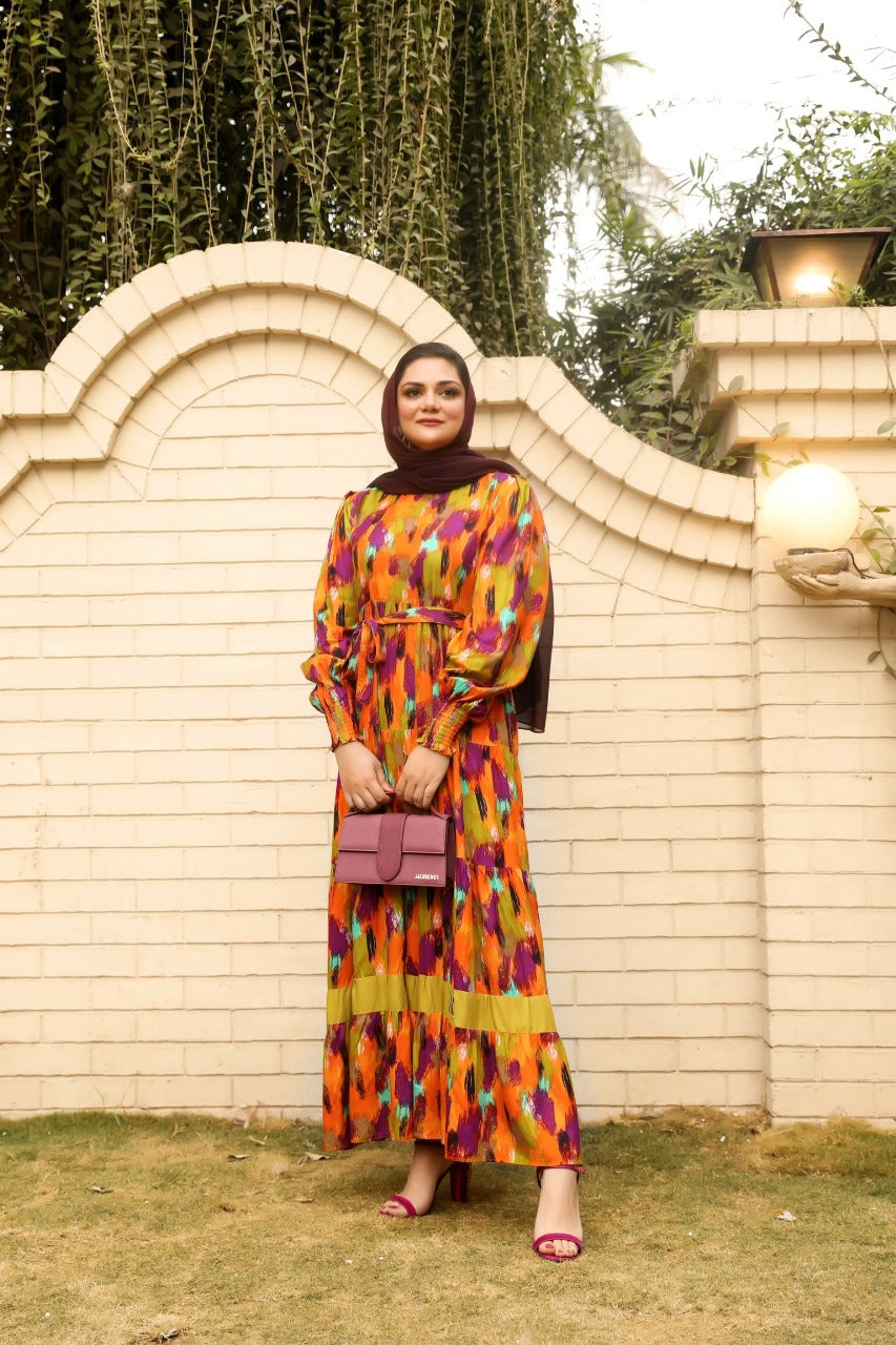 Brush Strokes - Orange - Eshaal Mishkaat