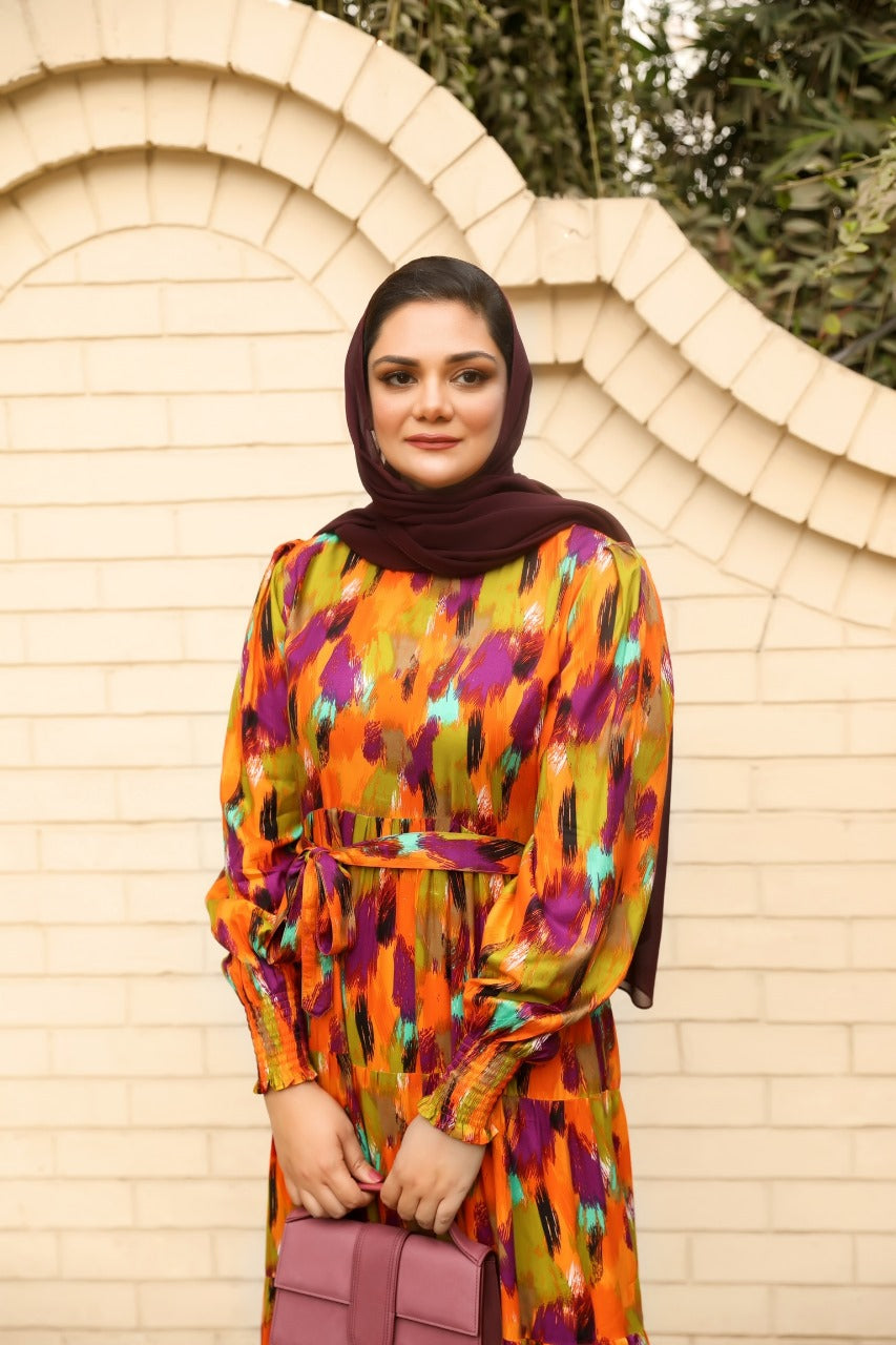 Brush Strokes - Orange - Eshaal Mishkaat