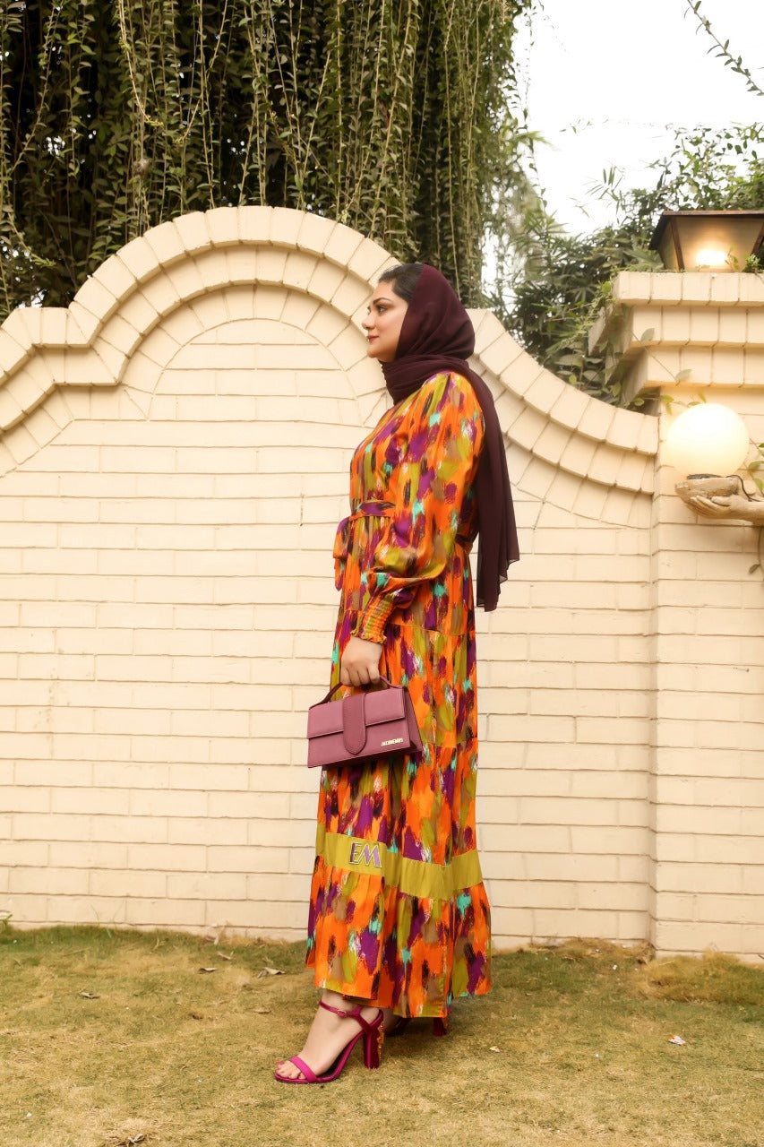 Brush Strokes - Orange - Eshaal Mishkaat