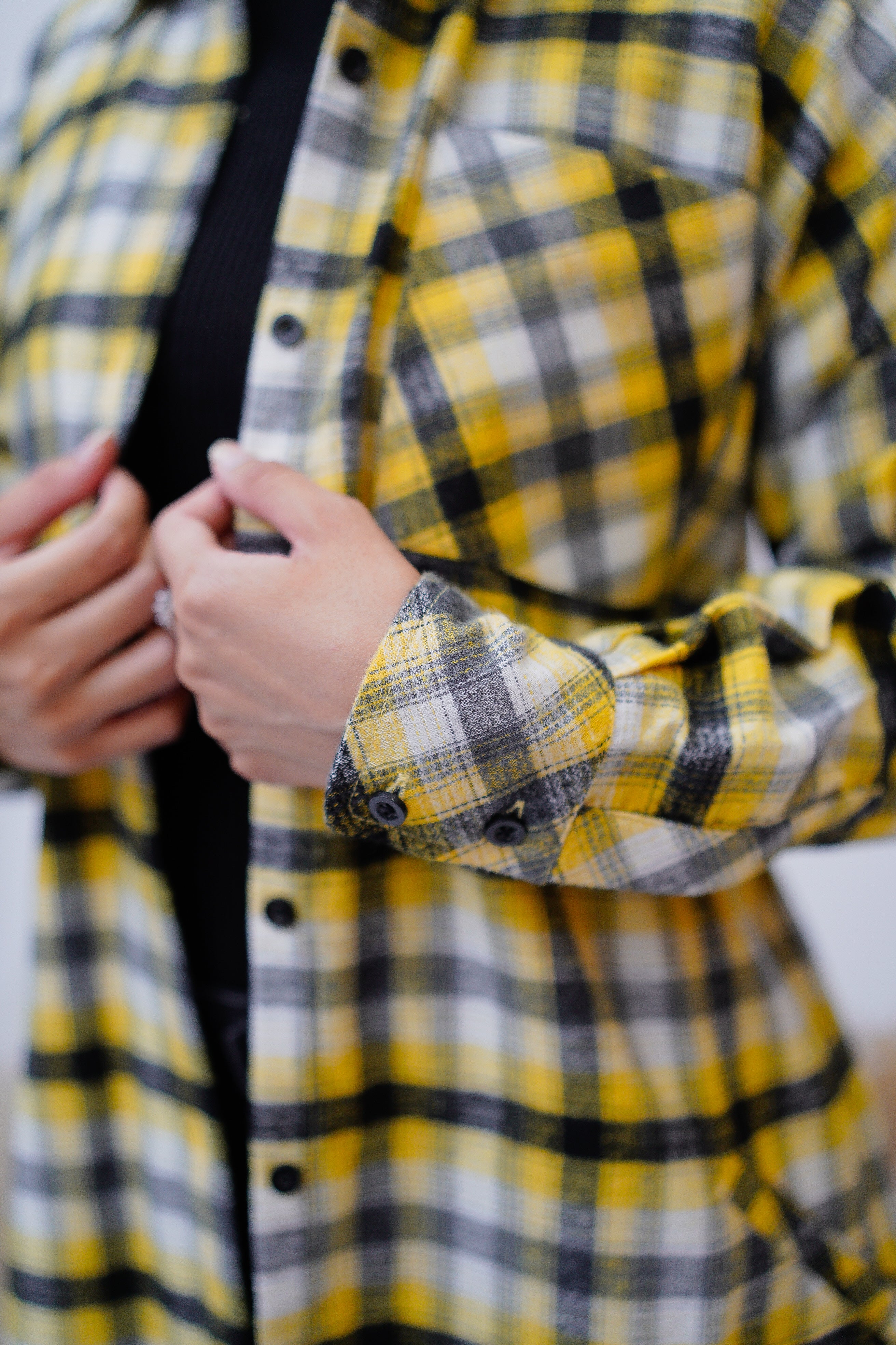 Yellow Flannel Shirt - Eshaal Mishkaat