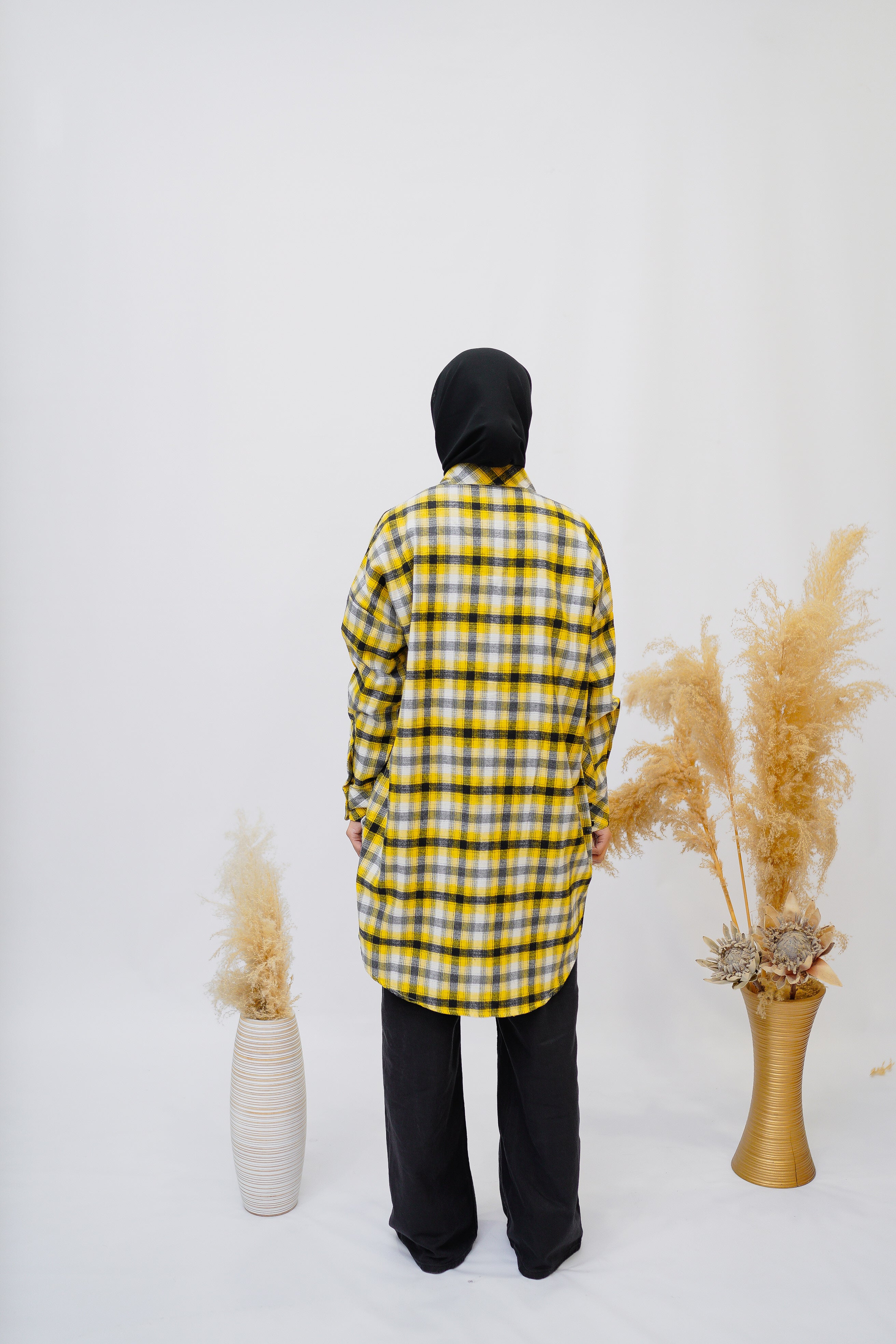 Yellow Flannel Shirt - Eshaal Mishkaat