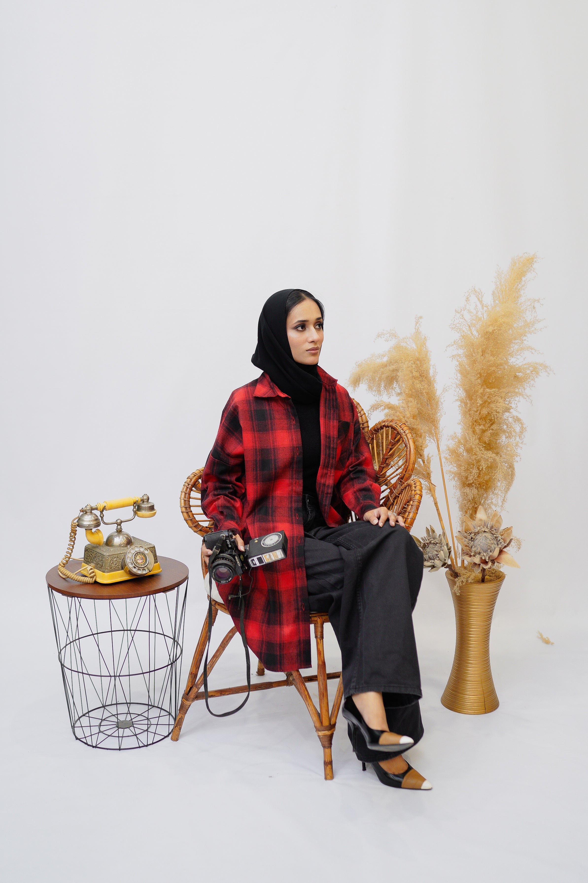 Red Flannel Shirt - Eshaal Mishkaat