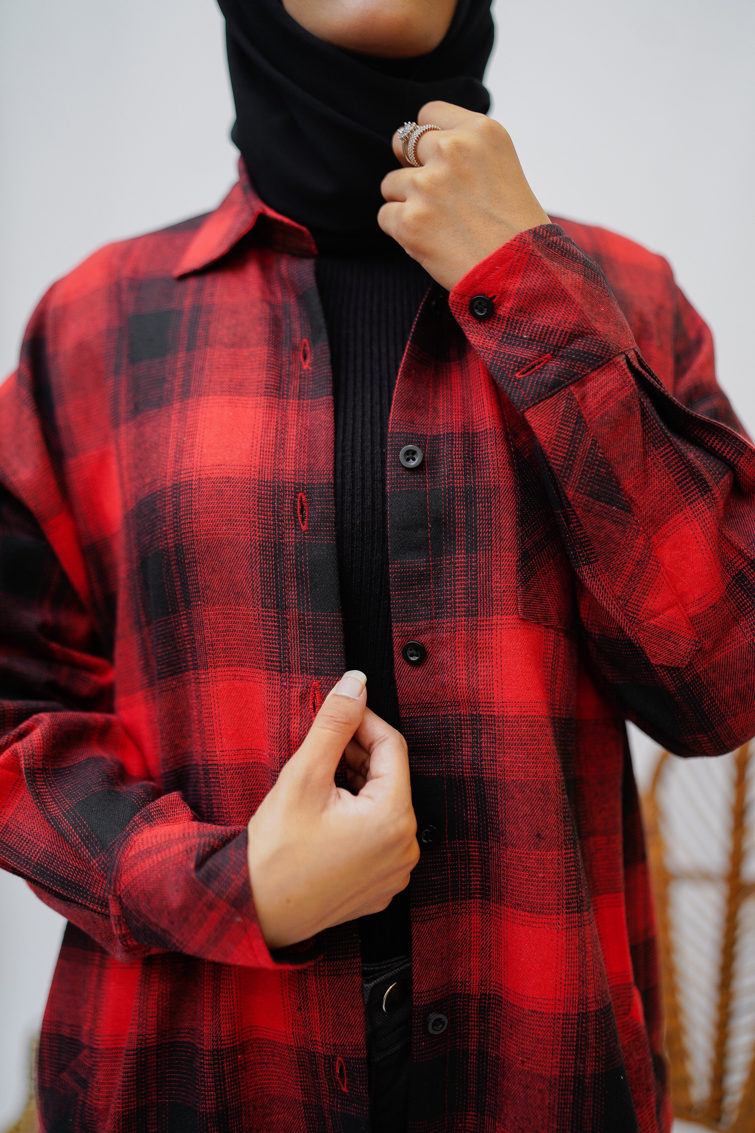 Red Flannel Shirt - Eshaal Mishkaat