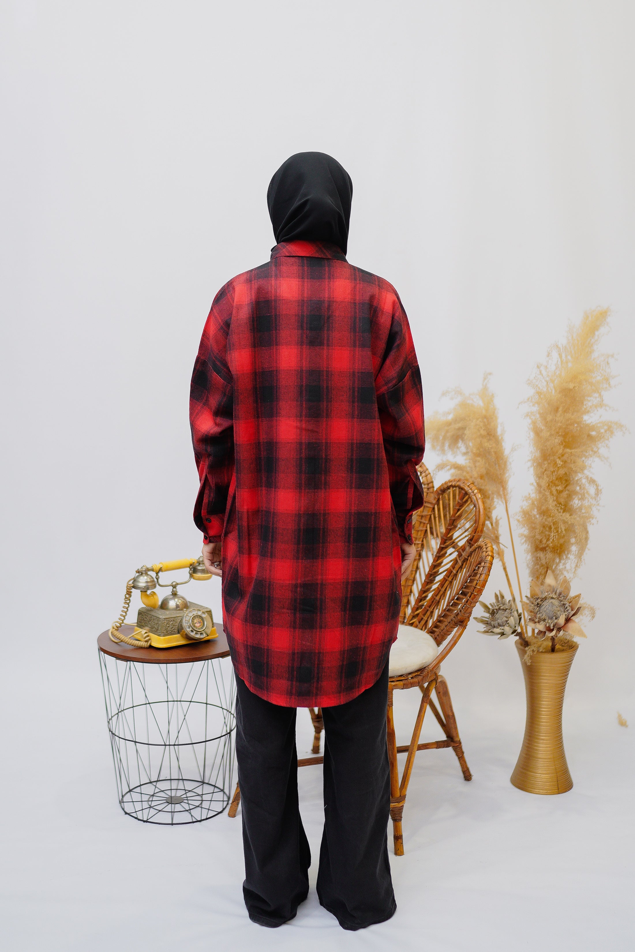 Red Flannel Shirt - Eshaal Mishkaat