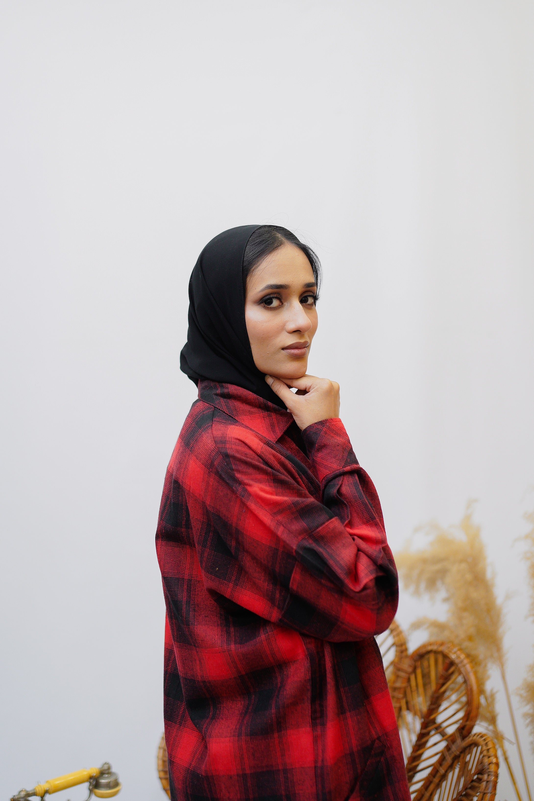 Red Flannel Shirt - Eshaal Mishkaat
