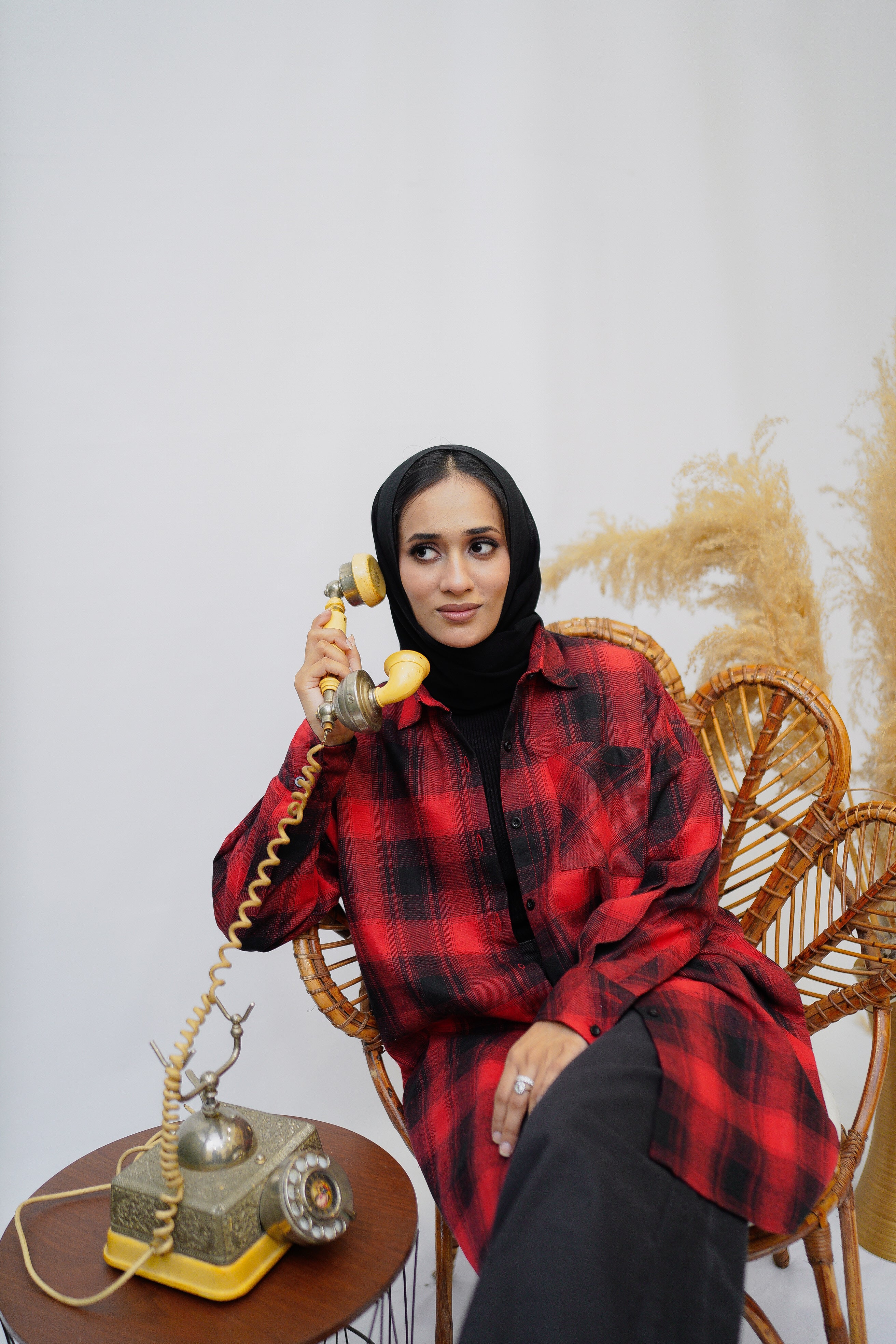 Red Flannel Shirt - Eshaal Mishkaat