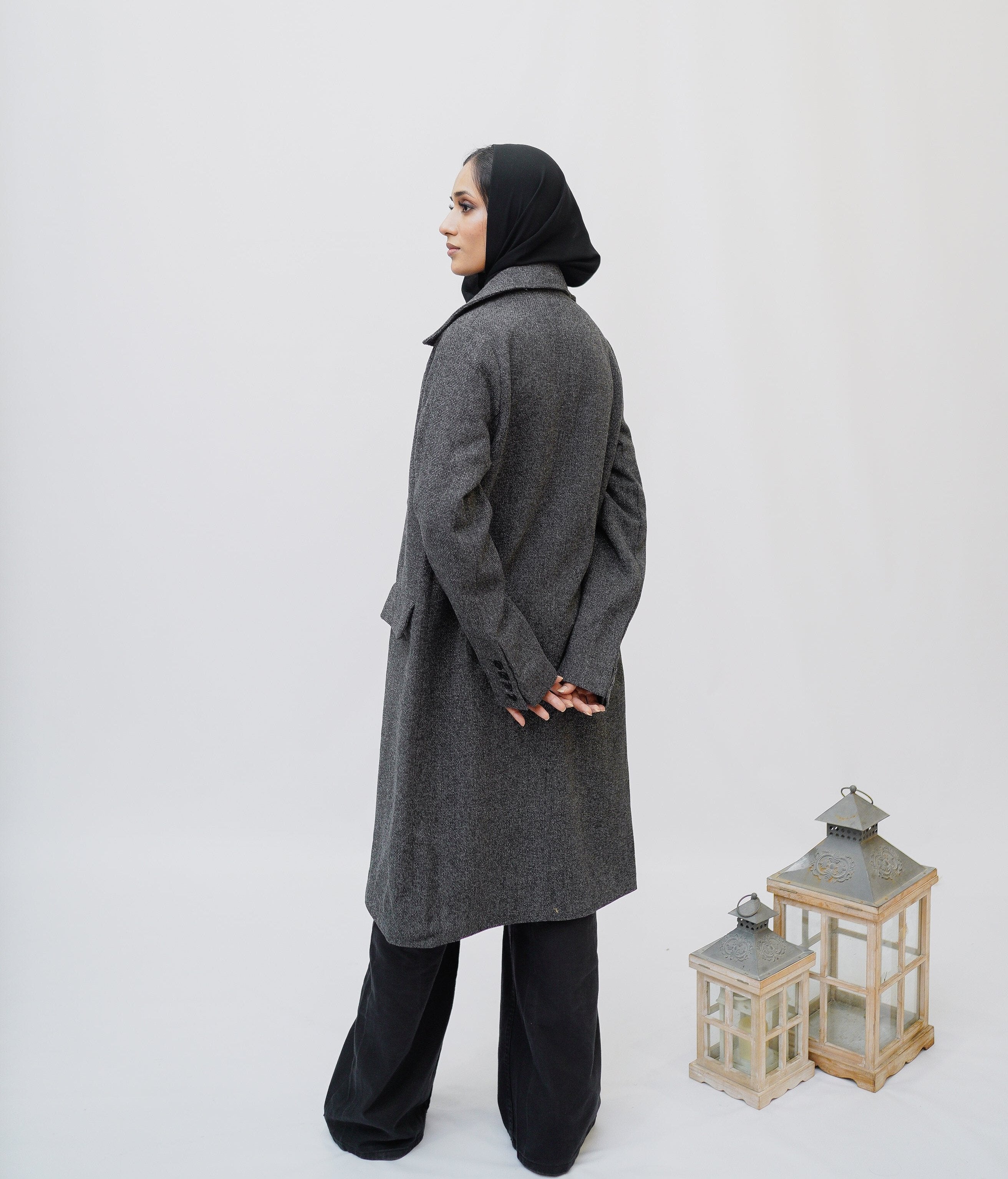 Grey Coat - Eshaal Mishkaat - Winter coat