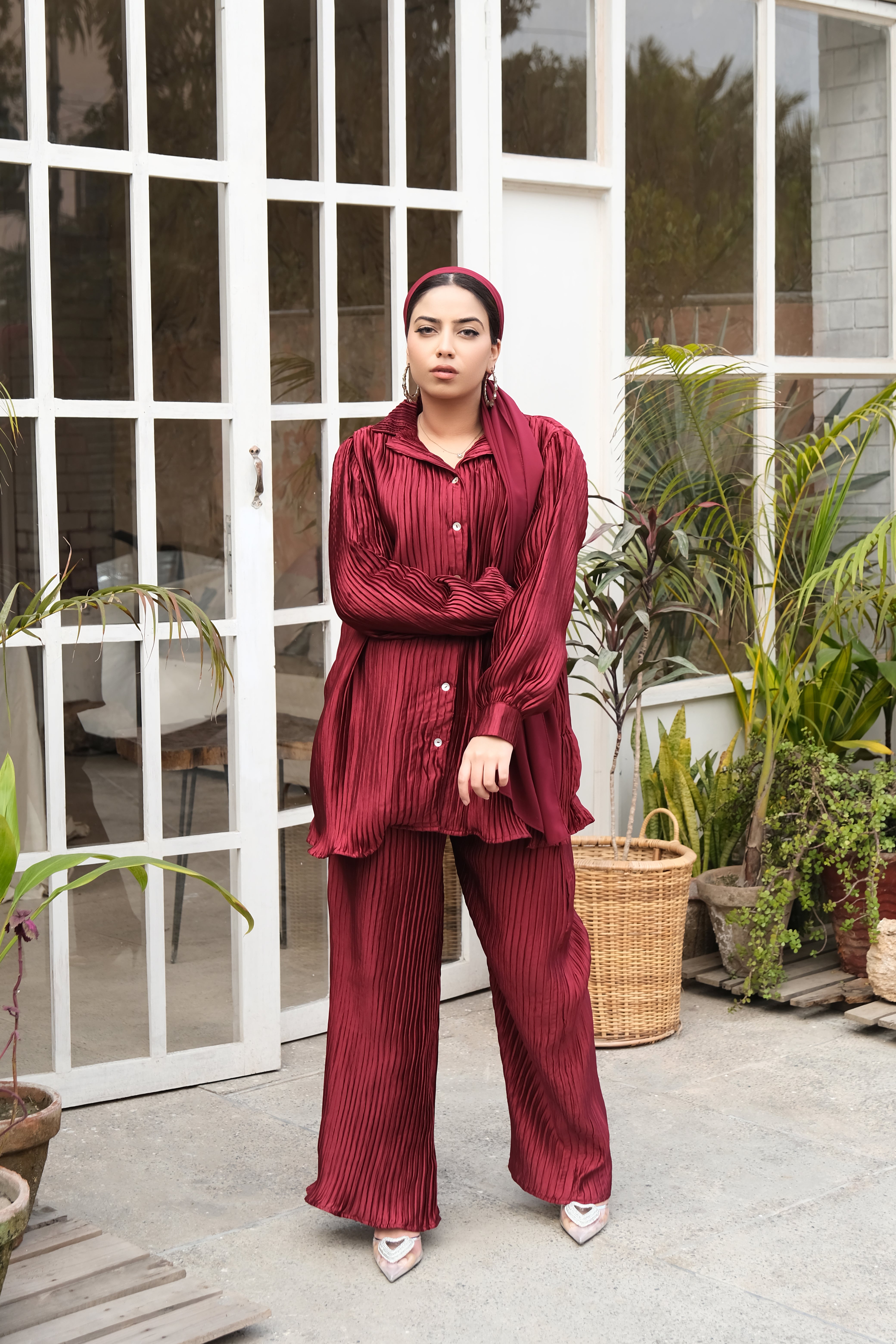Raspberry Silk Co-ord Set