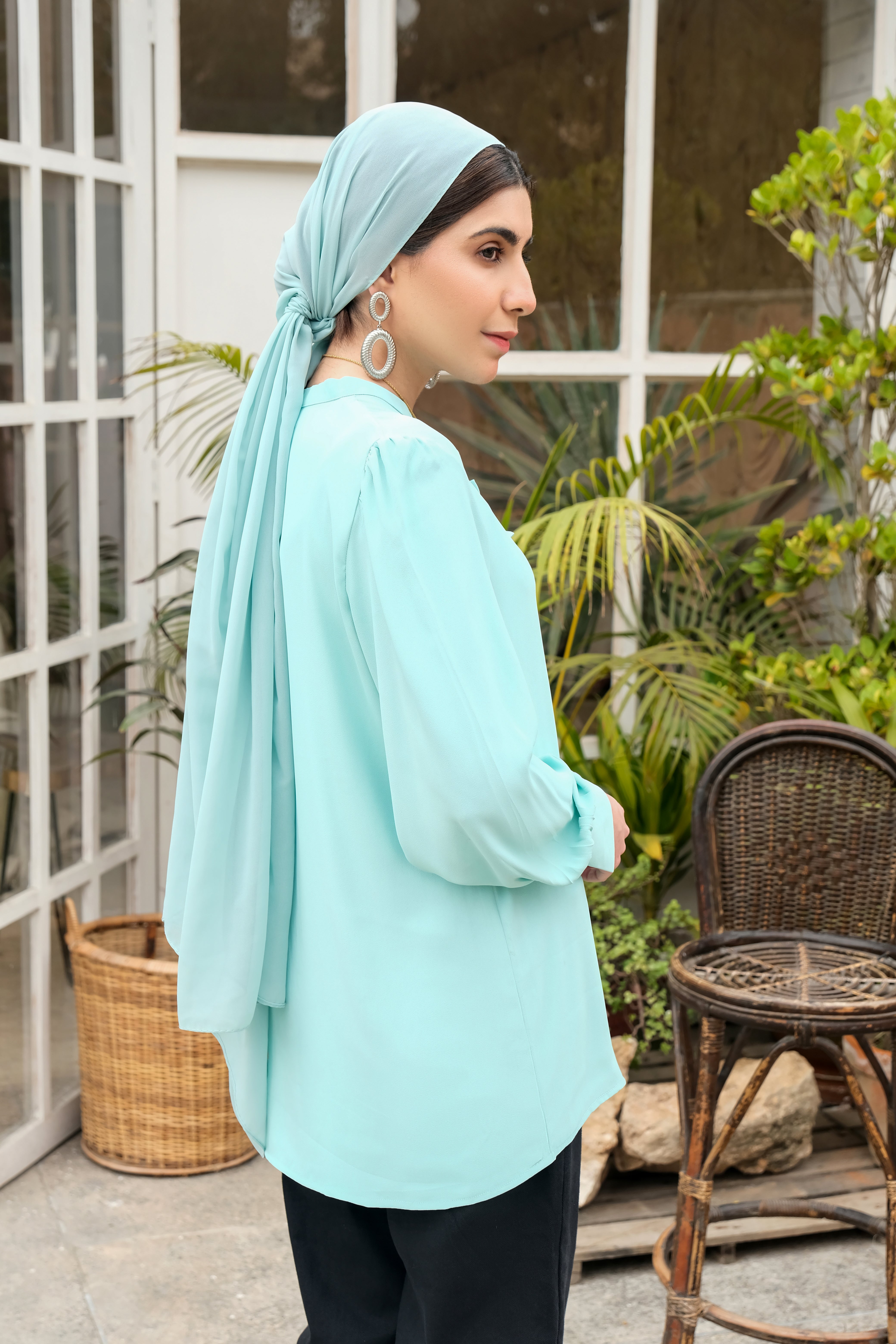 Ocean Blue Solid Shirt