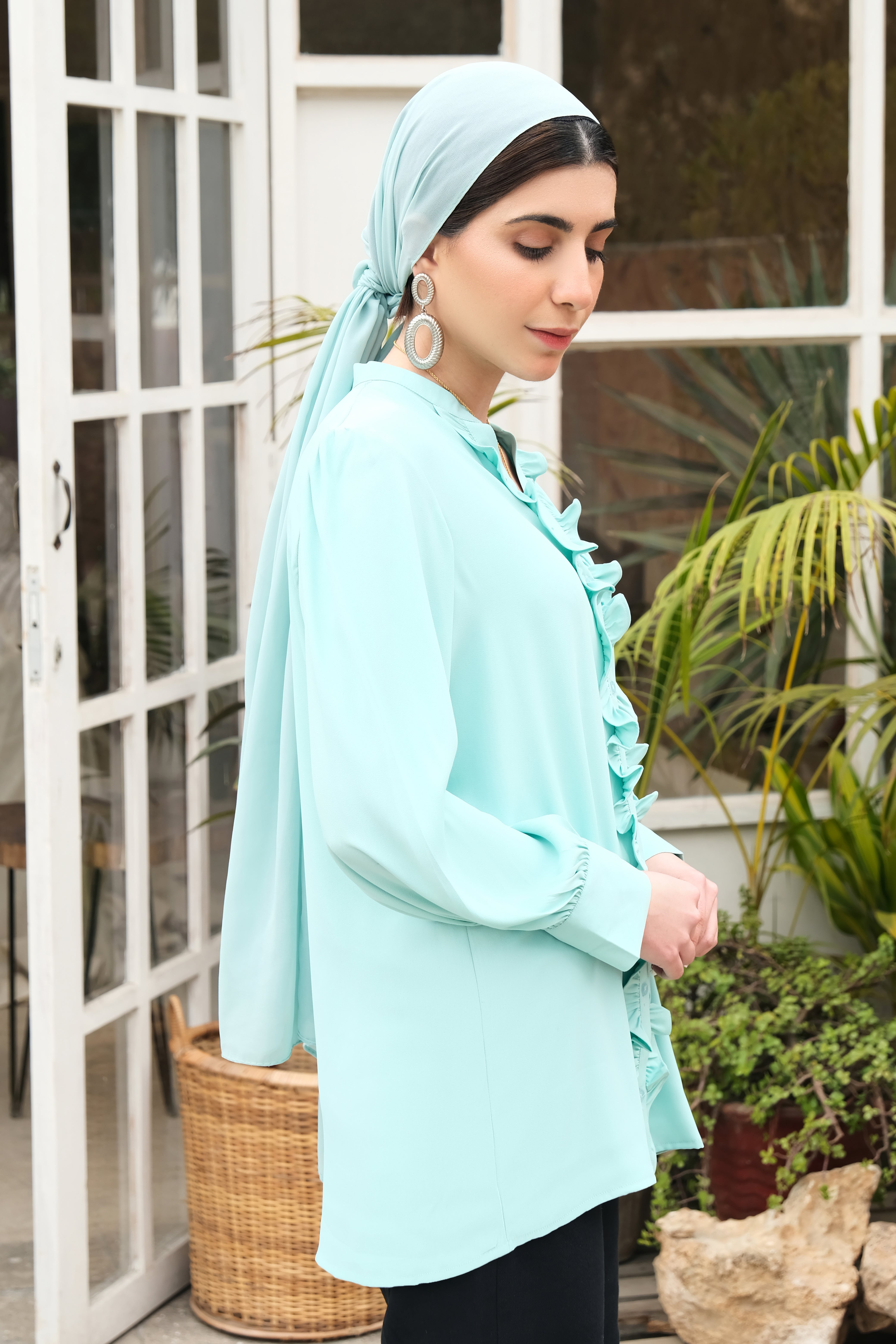 Ocean Blue Solid Shirt