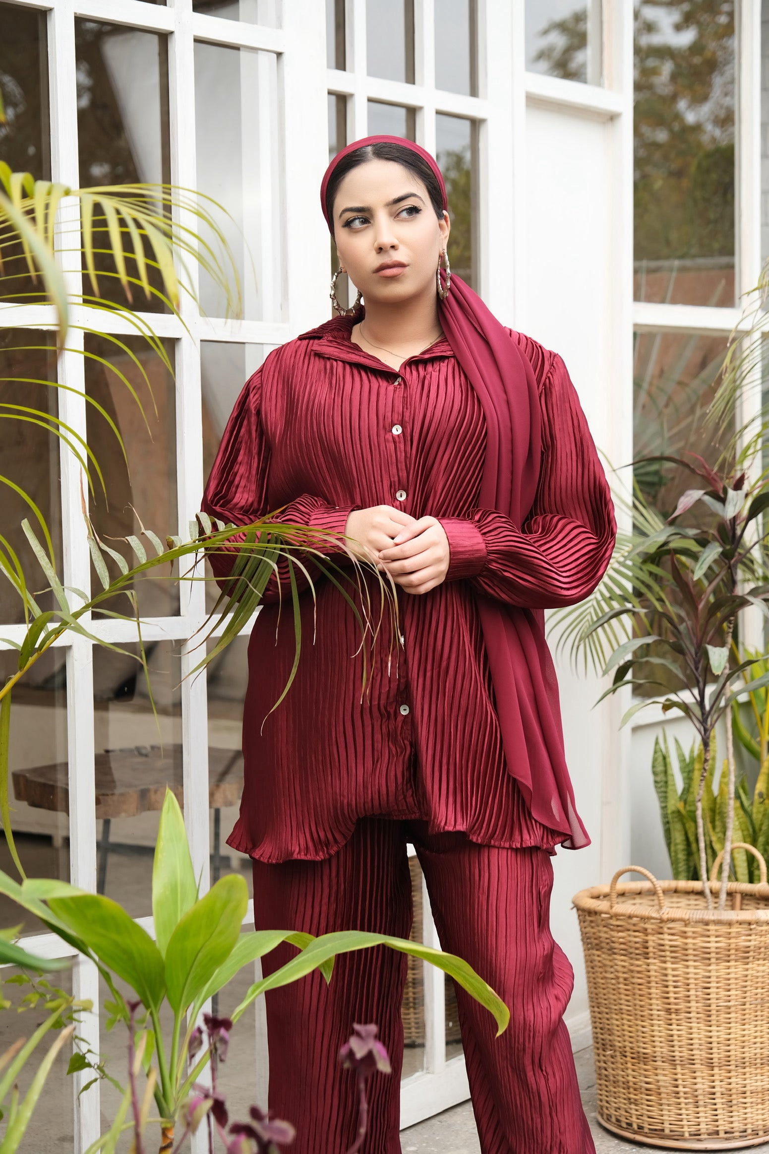 Raspberry Silk Co-ord Set