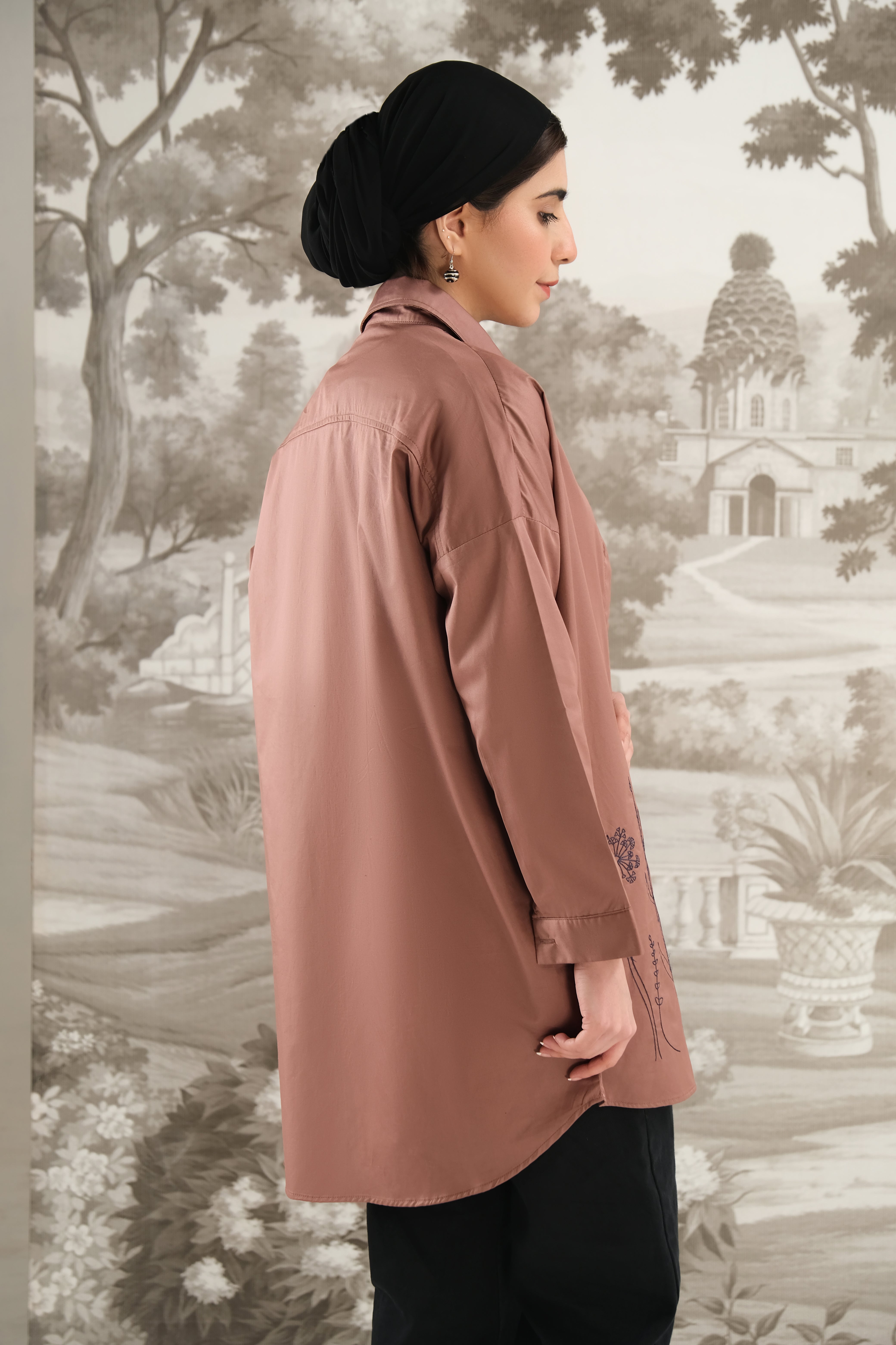 Mocha Button Down Shirt